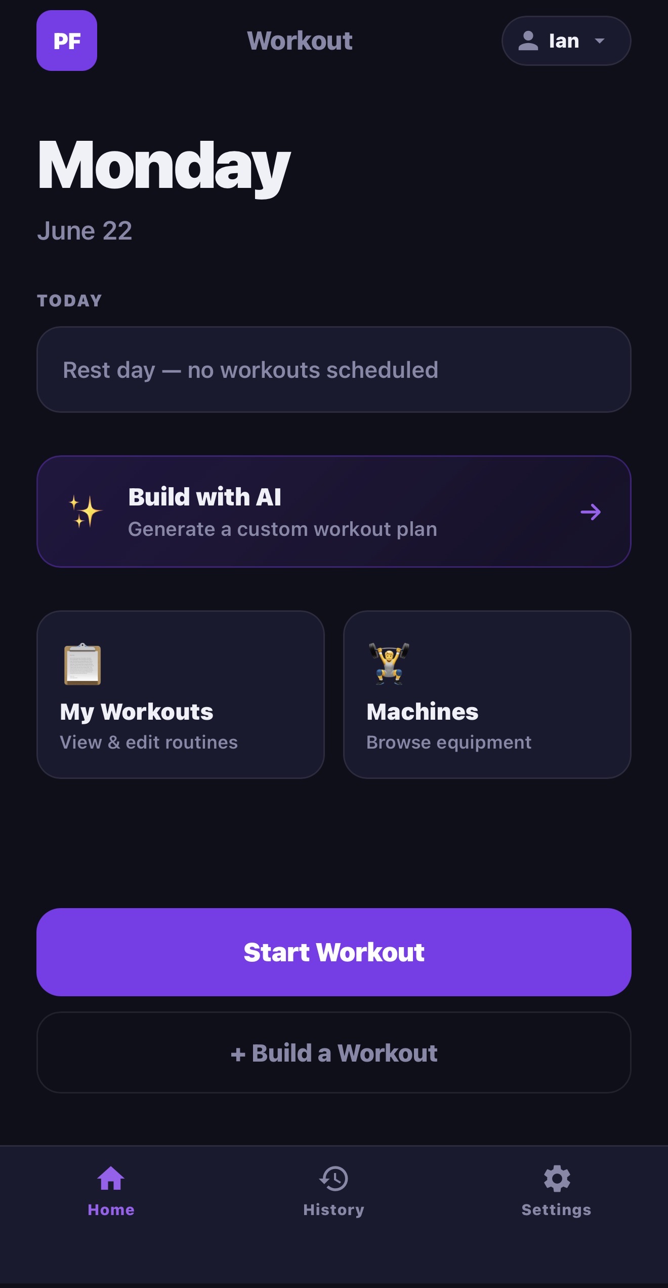 Planet Fitness PWA Workout App