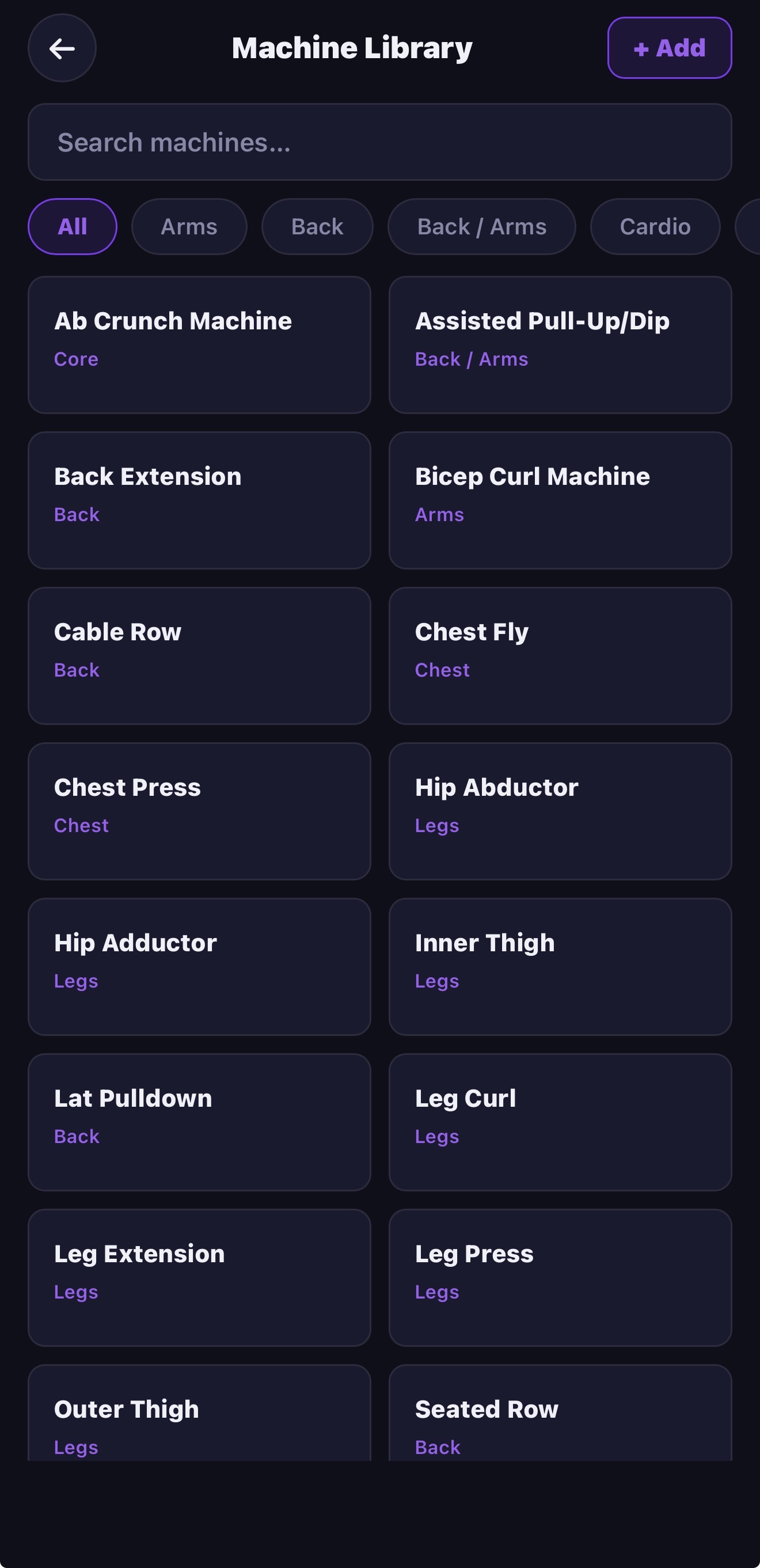 Machine library